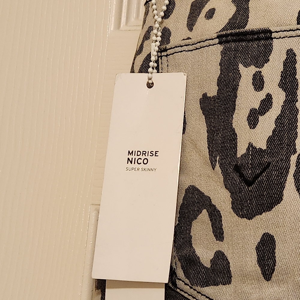 NWT Hudson Jeans Nico Midrise Super Skinny Animal Print size 25 with 29" inseam - Picture 6 of 13